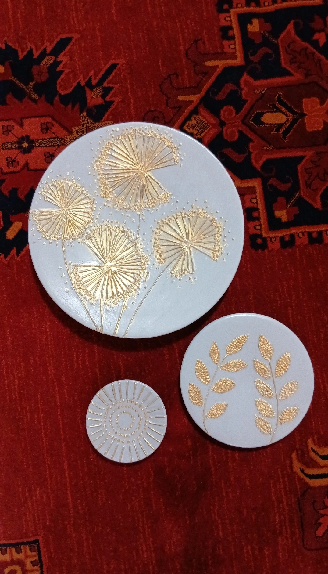 دیوارکوب برجسته طرح قاصدک